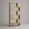 Libreria scaffale a 8 vani in MDF beige rettangolare 80x30x180 cm